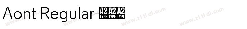Aont Regular字体转换
